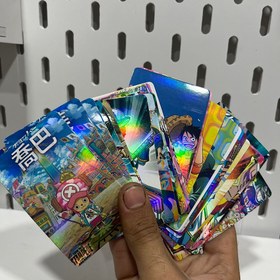 تصویر پک کارت هولوگرامی انیمه وان پیس 55 عدد (One piece) 