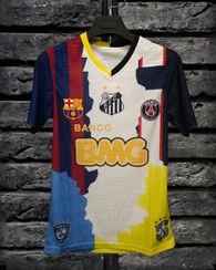 تصویر ست پیراهن شورت منتخب نیمار کیفیت بالا سایزبندی بچگانه تا بزرگسال رنگ سفید 