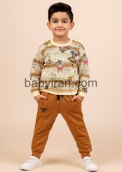 تصویر ست بچه گانه مدل ملوان زبل لباس پسرانه اسپرت لباس پسرانه اسپرت استین بلند شامل پیراهن و شلوار