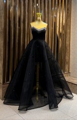 تصویر پیراهن مجلسی زنانه ژانت سایز ۳۶ تا ۴۶ رنگ مشکی 