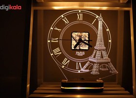 تصویر چراغ خواب طرح ساعت نورا مدل برج ایفل 