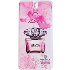 تصویر عطر جیبی زنانه مدل Versace Bright Crystal حجم 40میل هات لاو Hot Love Versace Bright Crystal For Women 40ml