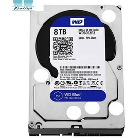 تصویر هارد اینترنال وسترن دیجیتال مدل Blue WD80EZRZ ظرفیت 8 ترابایت Western Digital Blue WD80EZRZ 8TB Internal Hard