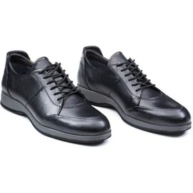 تصویر کفش اسپرت مردانه چرم مدل vango ریوا چرم تبریز - مشکی / 41 