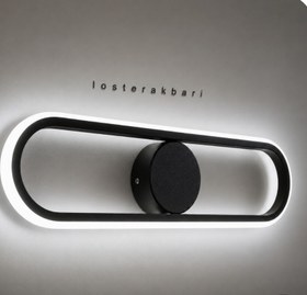 تصویر چراغ دیواری LED سه حالته بیضی 