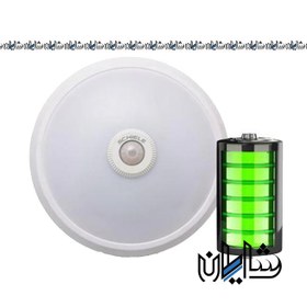 تصویر چراغ اضطراری سنسوردار 15 وات SMD شیله دارای باطری SC 976E 15 watt SMD sensor emergency light with SC 976E battery