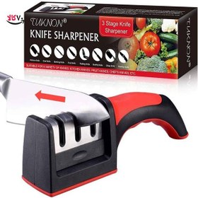 تصویر چاقو تیزکن سه کاره knife sharpener