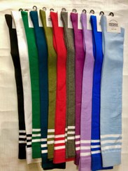 تصویر جوراب بالازانو زنانه برند Optimist طرح سه رینگ ساده 