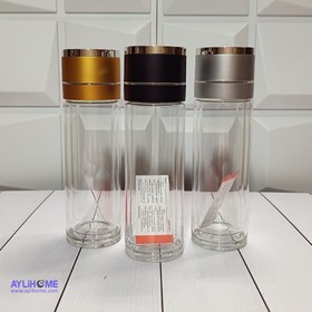 تصویر بطری دمنوش درب دکمه ای 