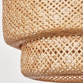 تصویر لوستر بامبو ایکیا مدل SINNERLIG pendant lamp, bamboo, 54x50 cm