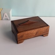 تصویر جا کارتی(جا پاسور) چوبی درب دار ۲خانه ای - براق Jakarti chobidarbdar