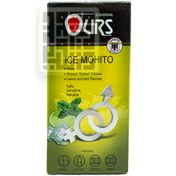 تصویر کاندوم خاردار تاخیری اورز مدل Ice Mohito بسته ۱۲ عددی با اسانس میوه 