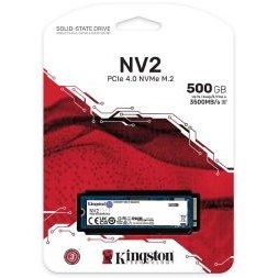 تصویر اس اس دی کینگستون مدل NV2 M.2 NVMe Gen4 ظرفیت 500 گیگابایت Kingston NV2 500GB M.2 2280 NVMe Gen4 Internal SSD