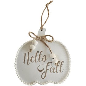 تصویر آویز دکوری مدل کدو طرح hello fall 