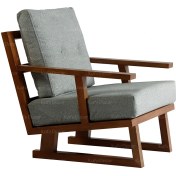 تصویر مبل راحتی یک نفره چوبی آفر مدل چیرو 