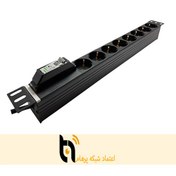 تصویر پاور ماژول فیوزدار صنعتی 8 پورت 