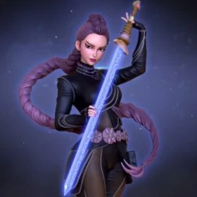 تصویر فیگور رومی Demon Hunter ارتفاع ۲۰ سانتی‌متر جنس PLA+ 