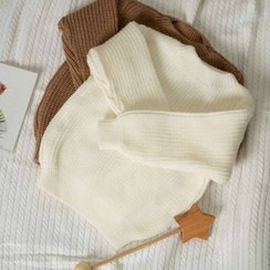 تصویر پلیور بافت برند Gogobici ترکیه ( اورجینال ) شیری سایز 