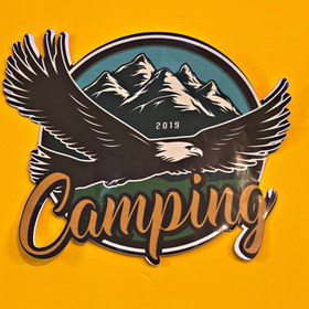 تصویر برچسب آفرود طرح camping 