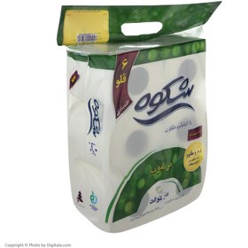 تصویر دستمال توالت شکوه کد 6GH دو بسته 6 عددی 