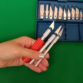 تصویر ست کاتر قلمی ۱۳ عددی 