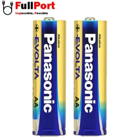 تصویر باتری قلمی آلکالاین LR06-AA پاناسونیک مدل Evolta بسته 2 تایی Panasonic Evolta LR06-AA Alkaline Battery Pack of 2