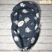 تصویر آغوشی سوئیسی دو رو نوزاد جنس مخمل درجه یک 