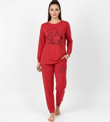 تصویر ست بلوز و شلوار زنانه مدل گربه کیوت 