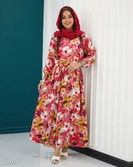 تصویر پیراهن ساحلی زنانه مدل رنگین السانا Elsana کد 2203 