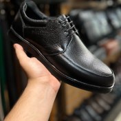 تصویر کفش طبی مردانه چرم کد ۷۵۰۳ رنگ سیاه 
