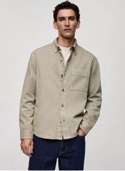 تصویر جاکت پیراهن جین جیبدار - مردانه مانگو - MANGO Man - اورجینال- 845429079 