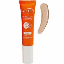 تصویر کرم ضد آفتاب دور چشم رنگی SPF30 آیسول Eyesol حجم 30ml 