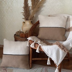 تصویر کوسن تپستری طرح مینیمال 