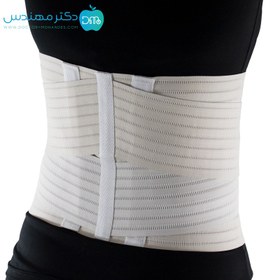 تصویر شکم بند تمام کش پل دار منفذدار کد145 پاک سمن Paksaman Elastic Abdominal Support with Soft Bar-145