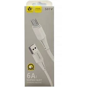 تصویر کابل شارژ مدل S01V USB-MICRO 