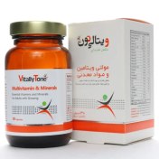 تصویر کپسول ژلاتینی مولتی ویتامین و مینرال ویتالی تون ۶۰ عددی 