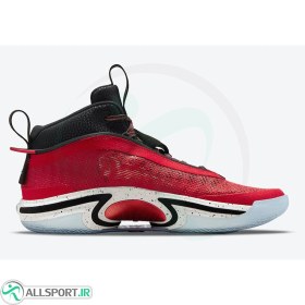 تصویر کفش بسکتبال نایک طرح اصلی Nike Air Jordan 36 Red Black 