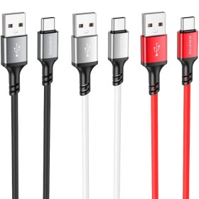 تصویر کابل شارژ بروفون مدل BX83 با سری تایپ سی BOROFONE BX83 USB to USB-C charging data cable