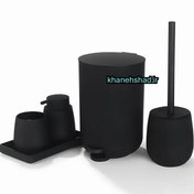 تصویر ست سرویس بهداشتی مدرن طرح ایکیا مشکی 