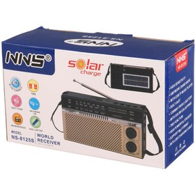 تصویر رادیو اسپیکر بلوتوثی رم و فلش خور خورشیدی NNS NS-8125S NNS NS-8125S Wireless Radio Speaker