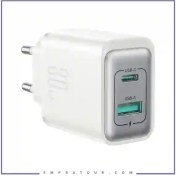 تصویر آداپتور شارژ 30 وات دو پورت جویروم JOYROOM JR-TCF15 30W charger 