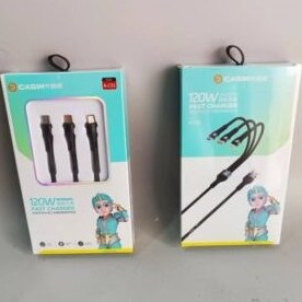 تصویر کابل 3 در 1 (USB to Lightning+MicroUSB+TypeC) مدل XXX-564 
