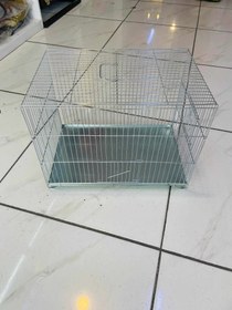 تصویر قفس بزرگ بازاری درجه یک با کفی فلزی درجه یک - کفی پلاستیکی Large market cage with first class metal floor