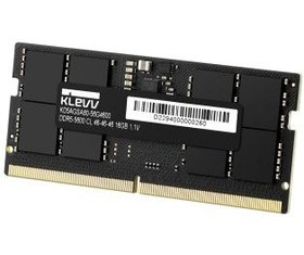 تصویر رم لپ تاپ DDR5 کلو 5600MHz مدل KLEVV SODIMM ظرفیت 16 گیگابایت Klevv KD5AGSA80-56G460A 5600MHz CL46 16GB DDR5 SODIMM Laptop Ram