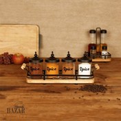 تصویر ست جا ادویه بی وی کی طرح کاریزما مشکی کد 402602 