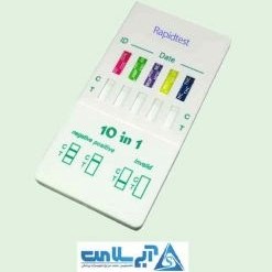 تصویر کیت تست ۱۰ کاره اعتیاد Multi Drug 10 Test روژان 