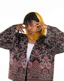 تصویر کت حریر گلدوزی 