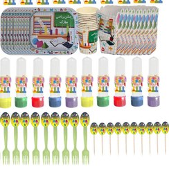 تصویر مجموعه 70 عددی پذیرایی تم جشن صد 