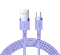 تصویر کابل شارژ و انتقال داده تایپ سی جویروم Joyroom Liquid Silicone Type-C Data Cable 1.2m S-1224N2 