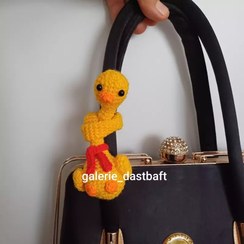 تصویر عروسک بافتنی غازگردن دراز سایز ۲۰ سانتی 